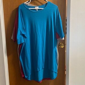LuLaRoe Blue Tunic Top